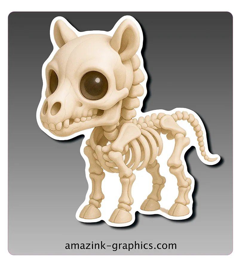 Chibi Skeleton Horse