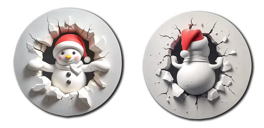 Snowman (front & back)