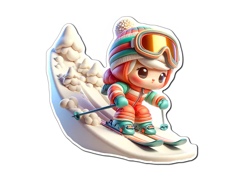 Cute Chibi Skier