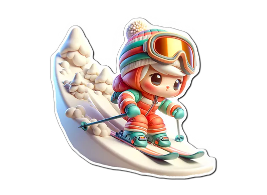 Cute Chibi Skier