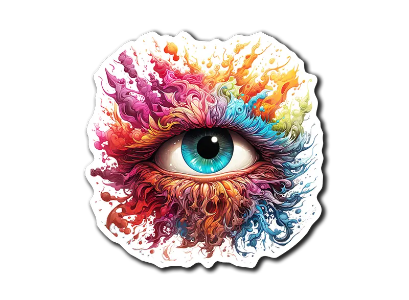 Colorful Eye Explosion