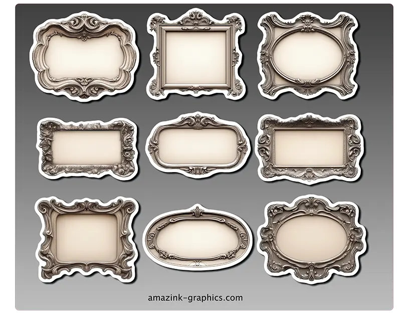 Ornate Vintage Labels