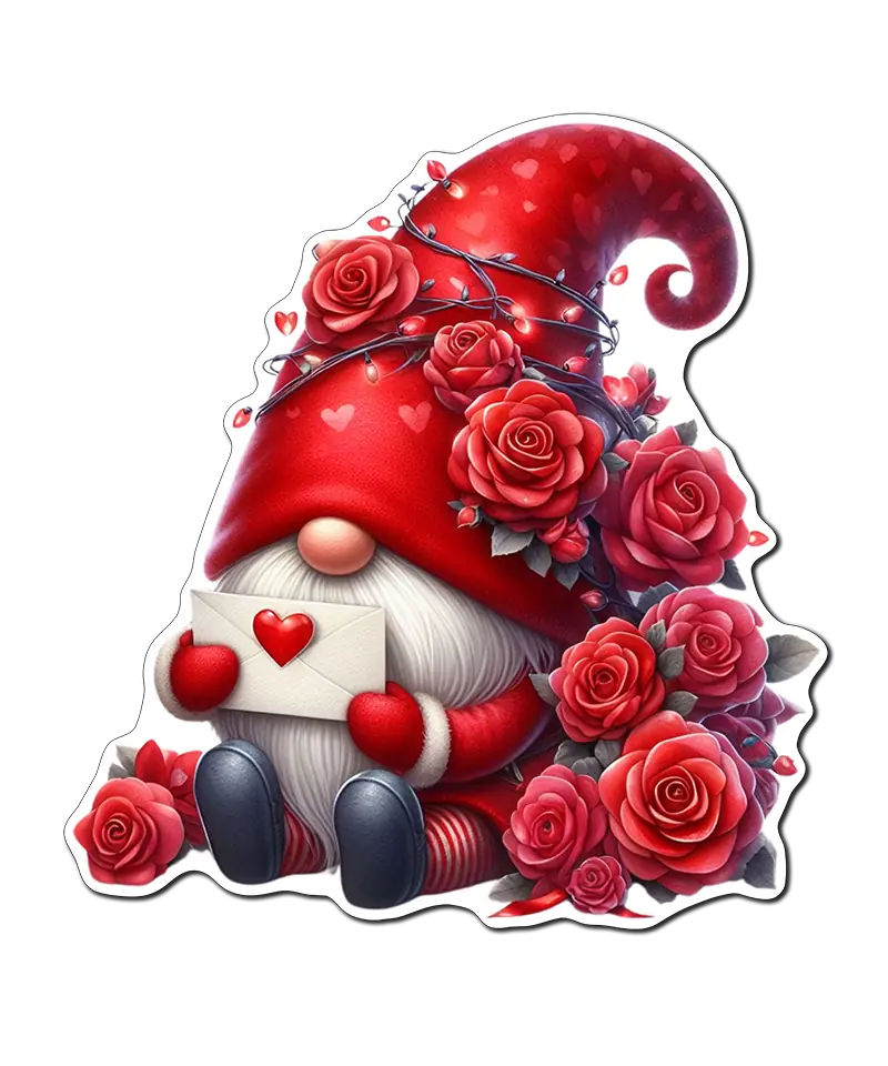 Gnome Love Valentines Letter