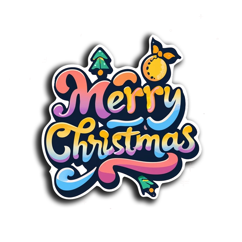 Merry Christmas Sticker