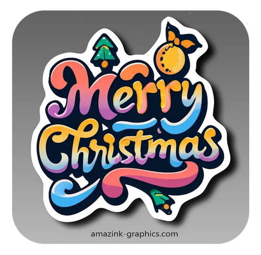 Merry Christmas Sticker