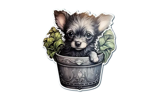 Puppy in a Pot