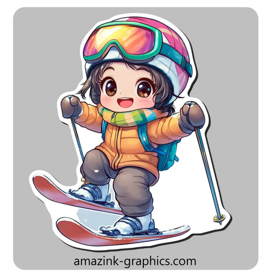 Skiing Boy