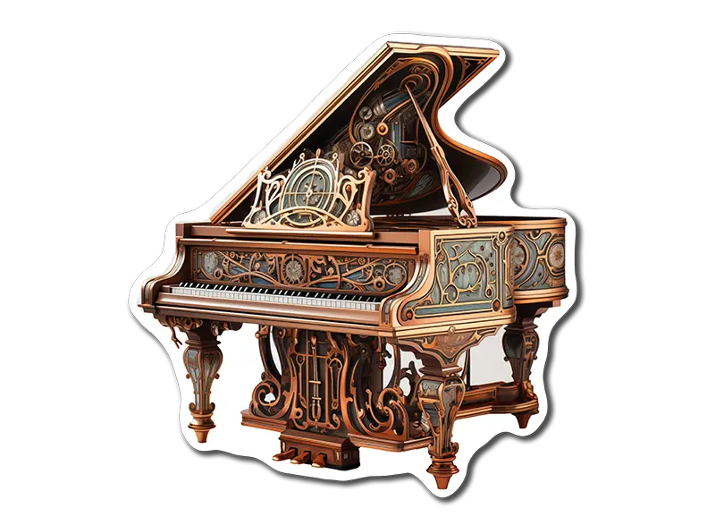 Steampunk Grand Piano