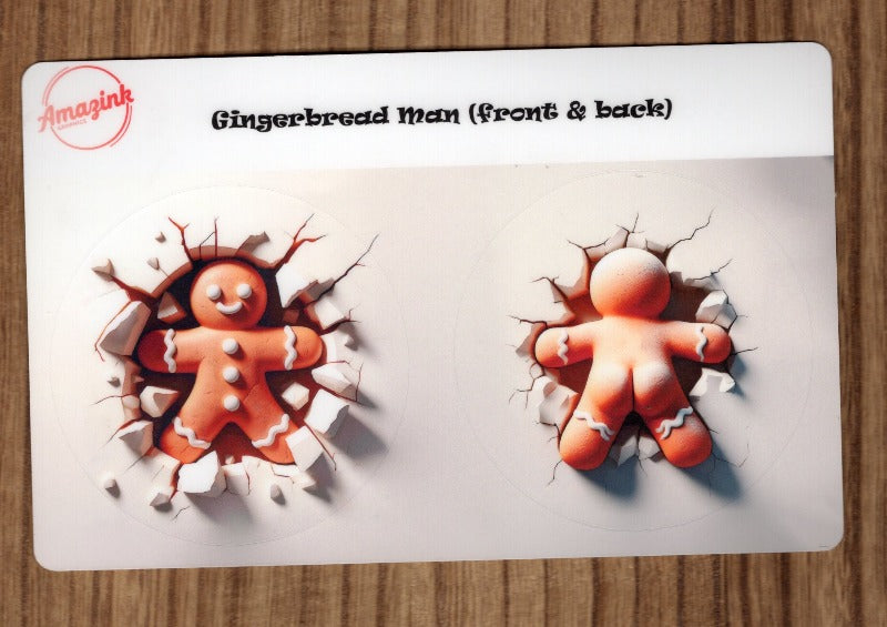 Gingerbread man (front & back)