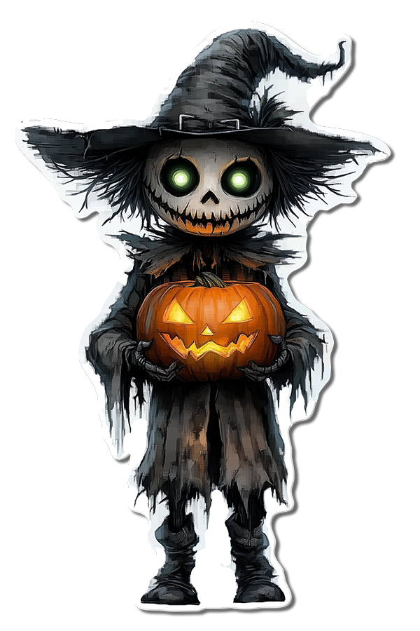 Haunting Specter with Jack-o'-Lantern