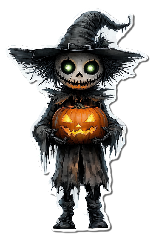 Haunting Specter with Jack-o'-Lantern