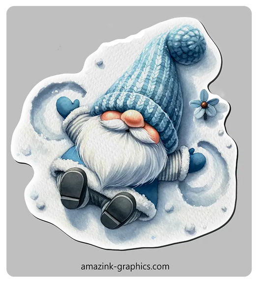 Winter Gnome Snow Angel